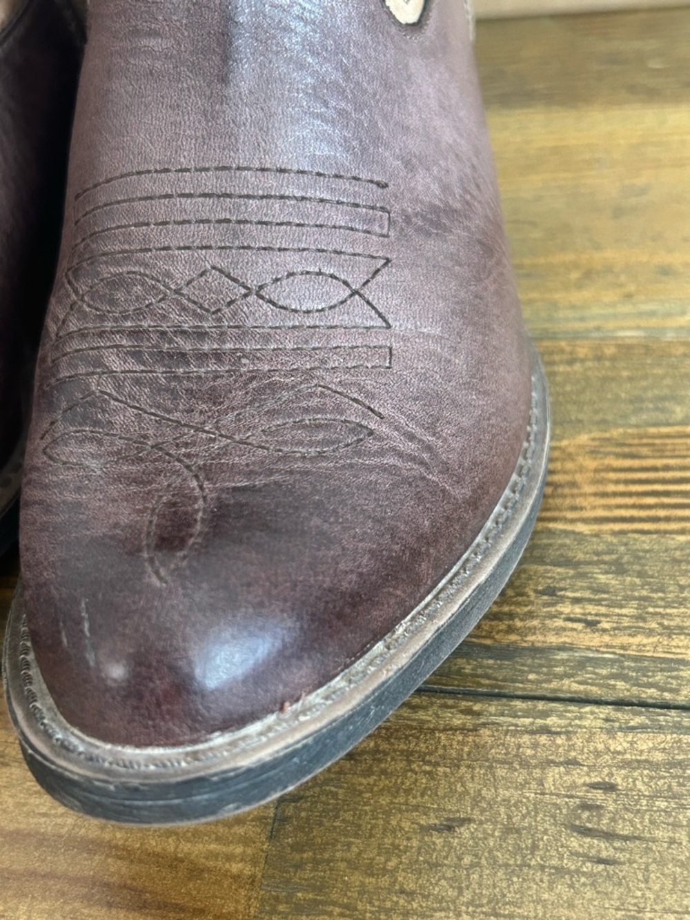 Coconuts by Matisse Two-Tone Western Ankle Boots - Brown & Tan - Picture 8 of 11